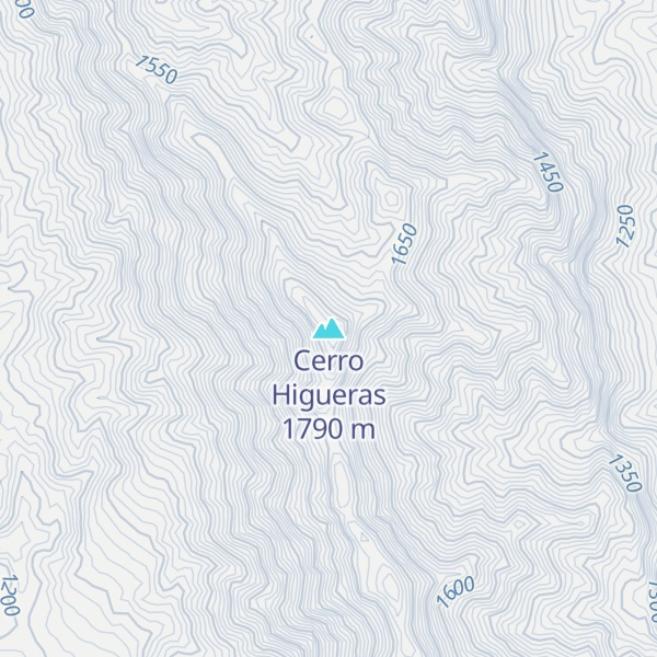 Map of Cerro Higueras