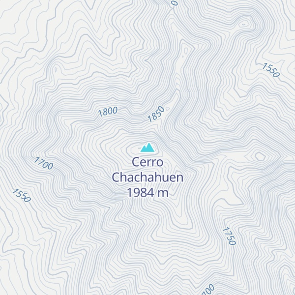 Map of Cerro Chachahuen