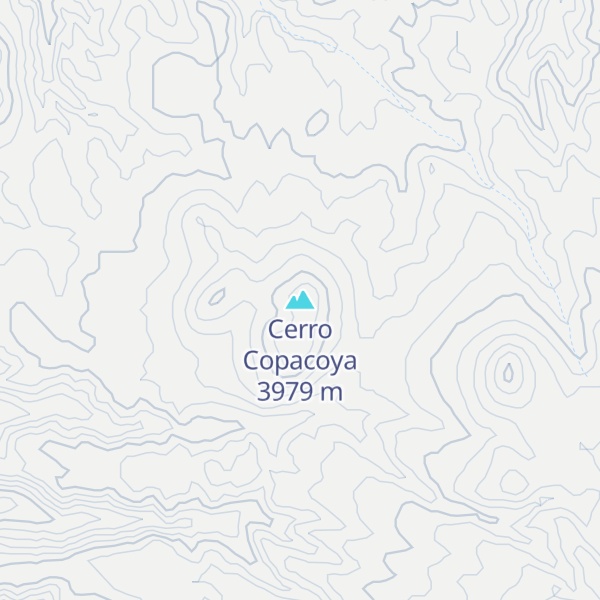 Map of Cerro Copacoya