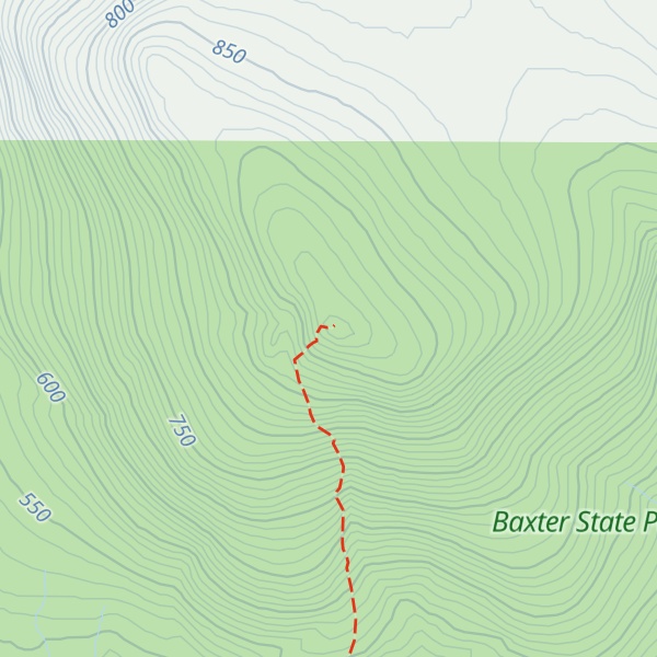 Map of South Turner Mountain
