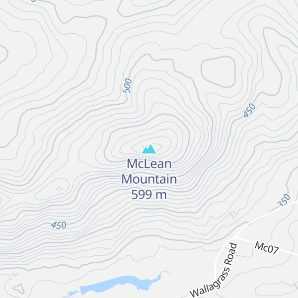 Map of McLean Mountain