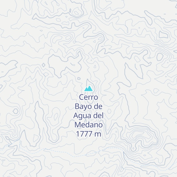 Map of Cerro Bayo de Agua del Medano