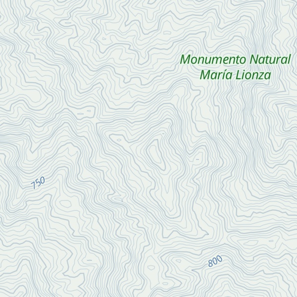 Map of Cerro San Antonio
