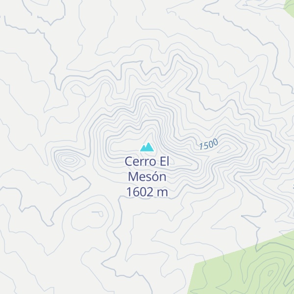 Map of Cerro El Mesón