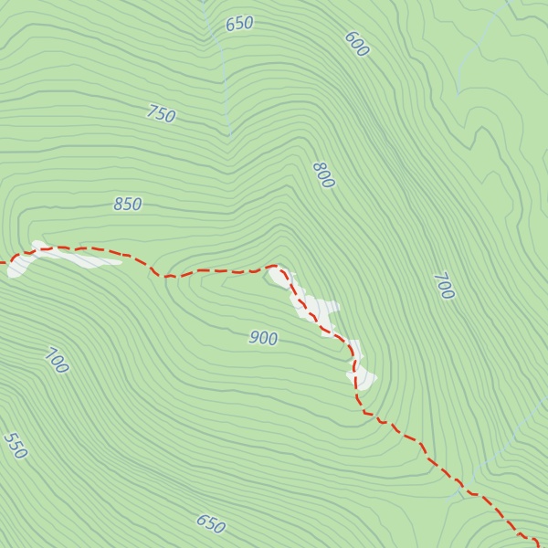 Map of North Traveler Mountain