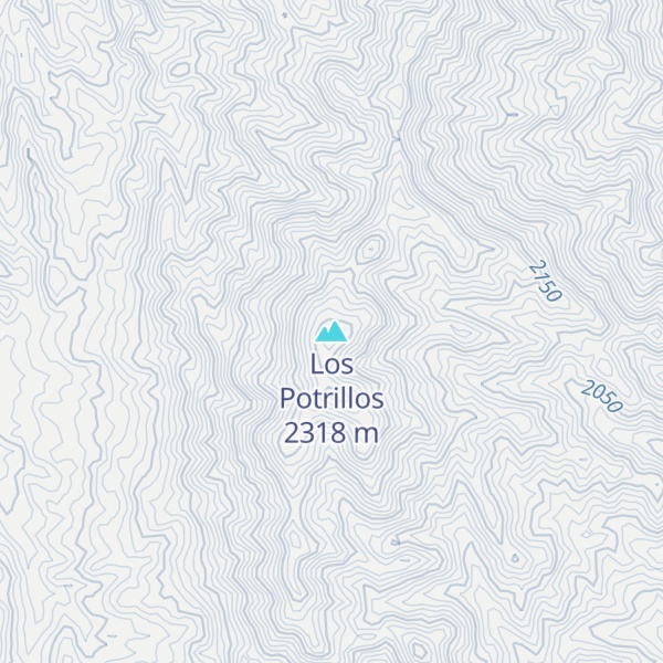 Map of Los Potrillos
