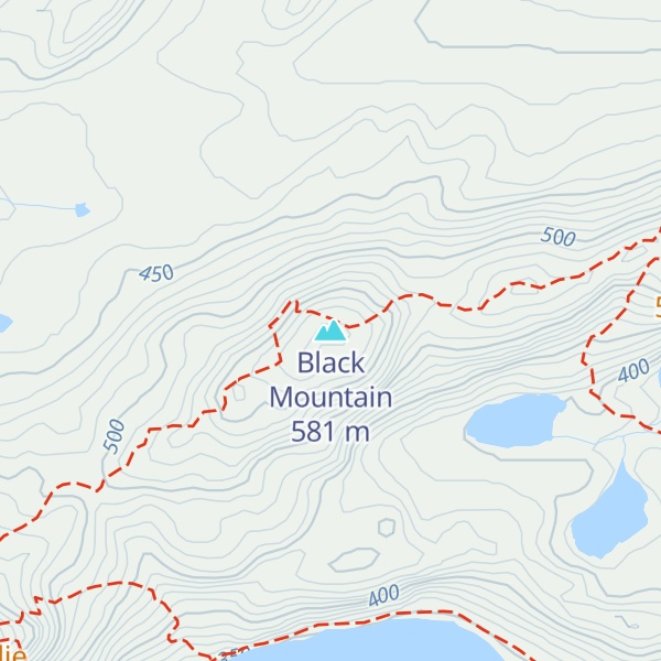 Map of Black Mountain