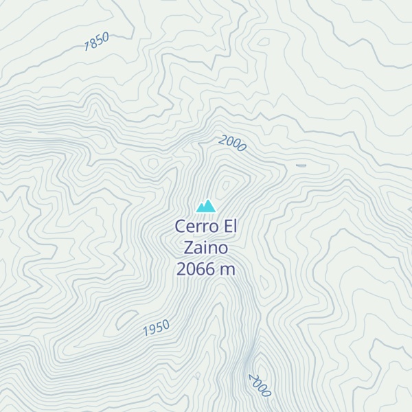 Map of Cerro El Zaino