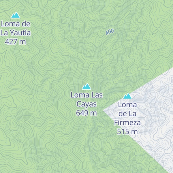 Map of Loma Las Cayas