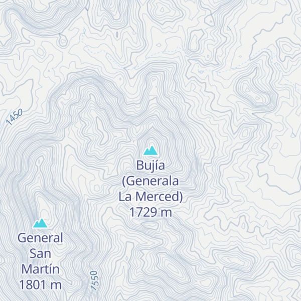 Map of Bujía (Generala La Merced)