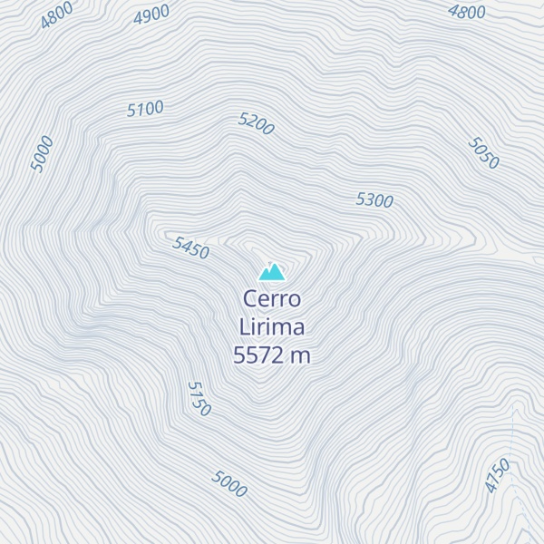 Map of Cerro Lirima
