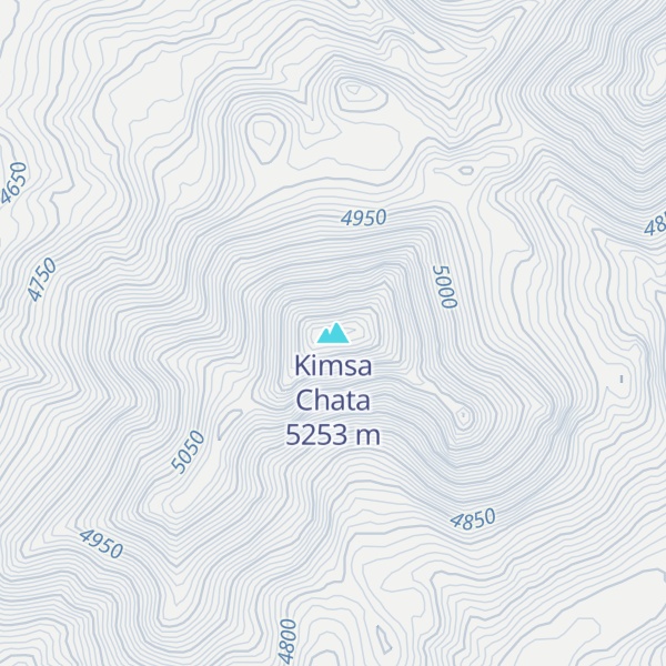 Map of Kimsa Chata