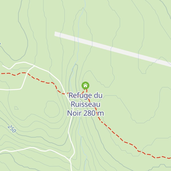 Map of Refuge du Ruisseau Noir