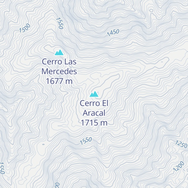 Map of Cerro El Aracal