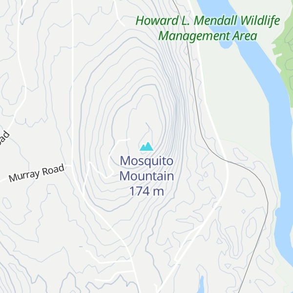 Map of Mosquito Mountain