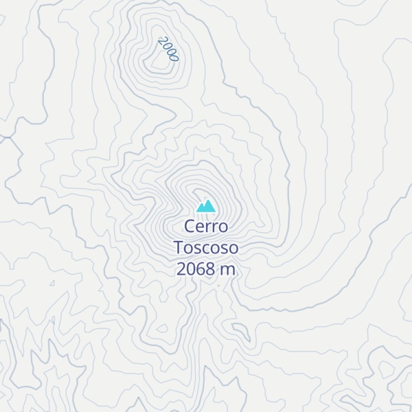 Map of Cerro Toscoso