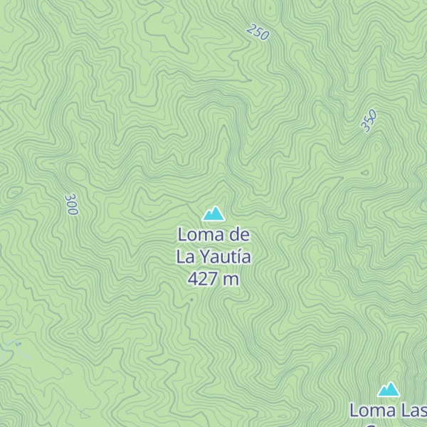 Map of Loma de La Yautía