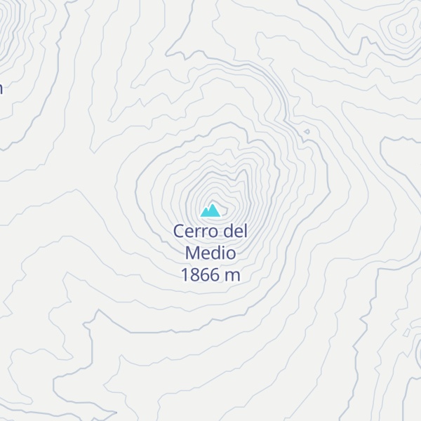 Map of Cerro del Medio