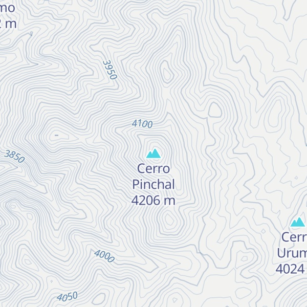 Map of Cerro Pinchal