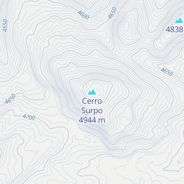 Map of Cerro Surpo