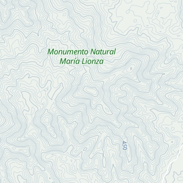 Map of Cerro Las Vegas