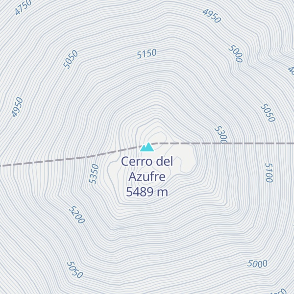 Map of Cerro del Azufre