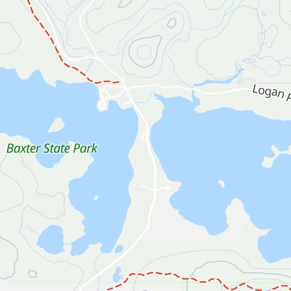 Map of Baxter State Park Visitor Center