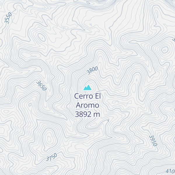 Map of Cerro El Aromo