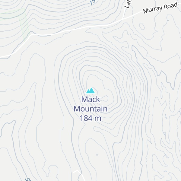 Map of Mack Mountain