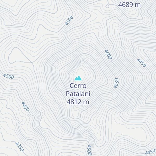 Map of Cerro Patalani