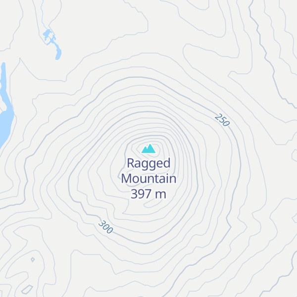 Map of Ragged Mountain