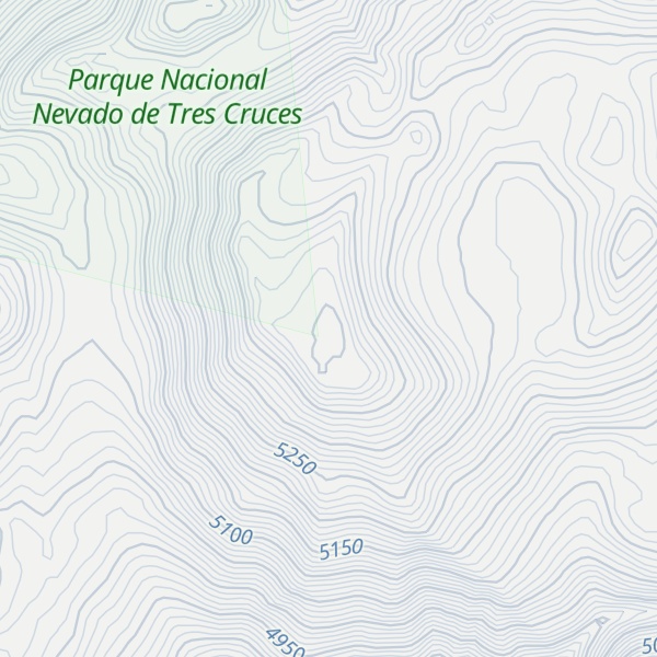 Map of Cerro Tres Cruces