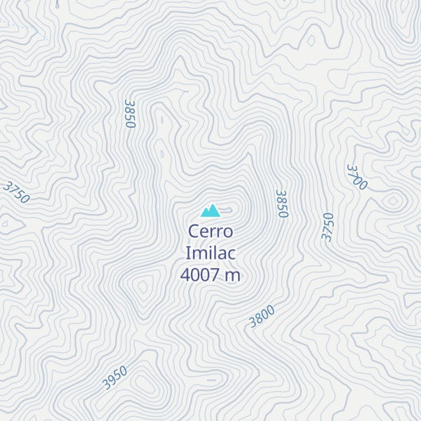 Map of Cerro Imilac