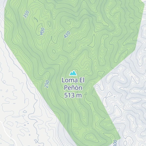 Map of Loma El Peñón