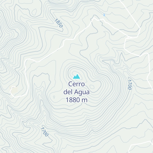 Map of Cerro del Agua