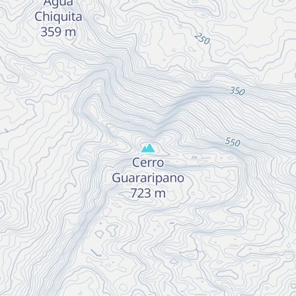 Map of Cerro Guararipano