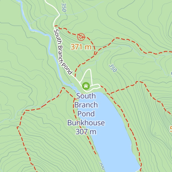 Map of South Branch Pond Bunkhouse