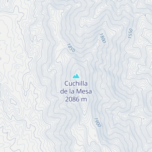 Map of Cuchilla de la Mesa