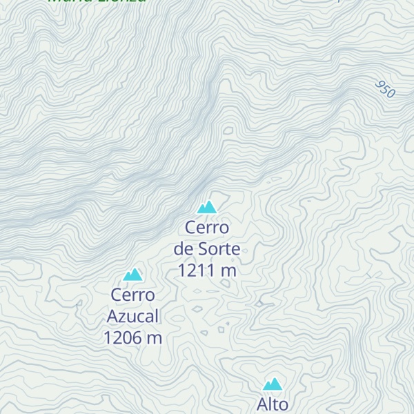 Map of Cerro de Sorte