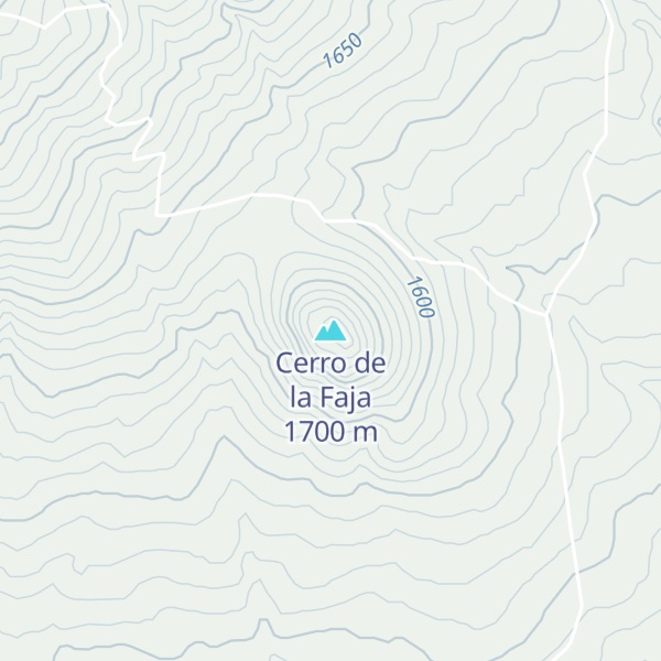 Map of Cerro de la Faja