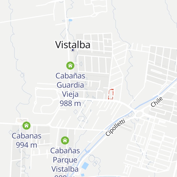 Map of Cabaña El Maiten Vistalba