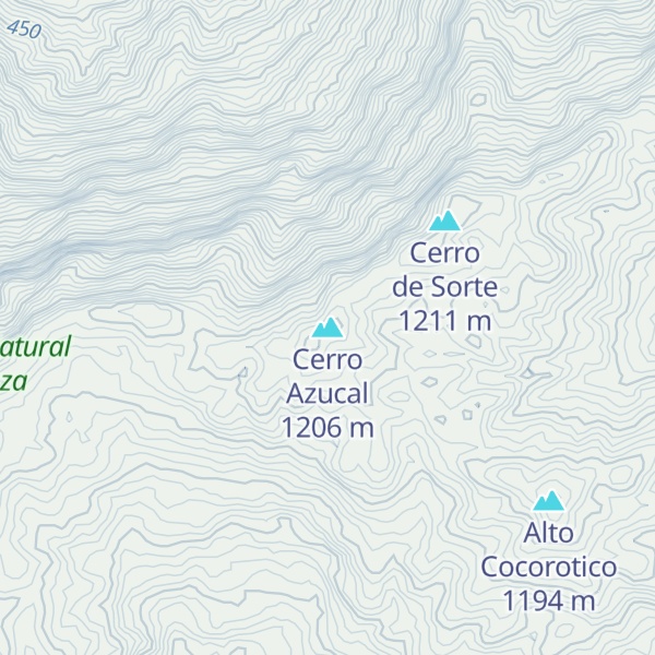Map of Cerro Azucal