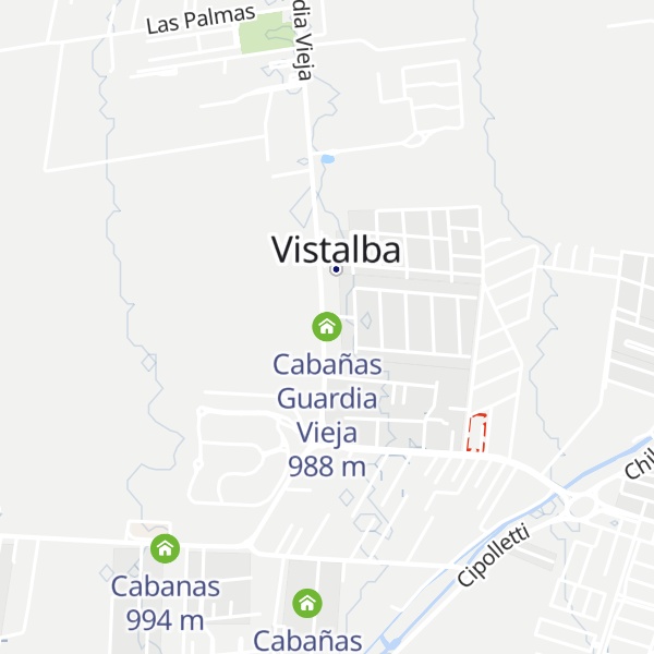 Map of Cabañas Guardia Vieja