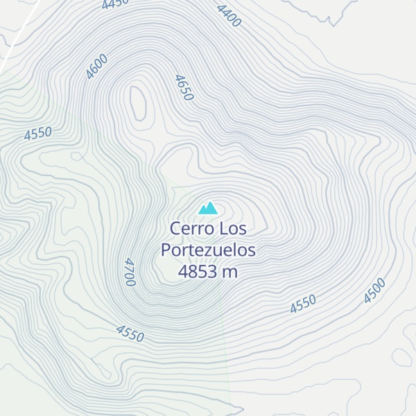 Map of Cerro Los Portezuelos