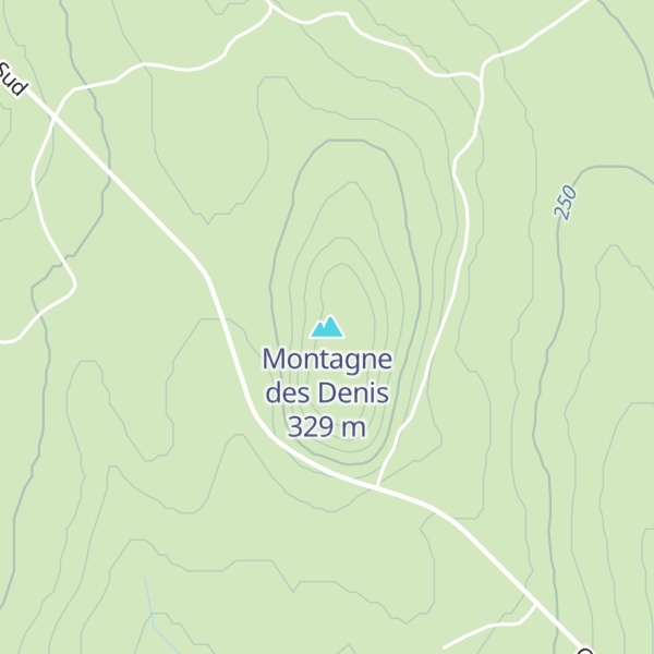 Map of Montagne des Denis