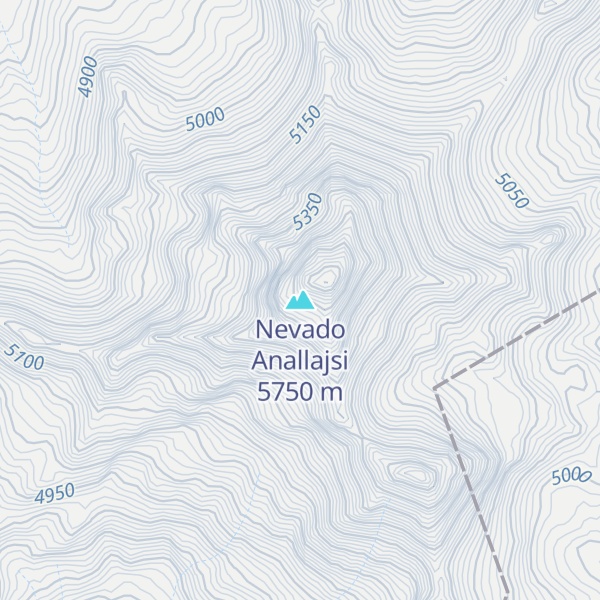 Map of Nevado Anallajsi