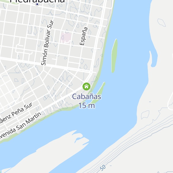 Map of Cabañas