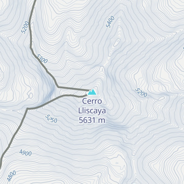 Map of Cerro Lliscaya