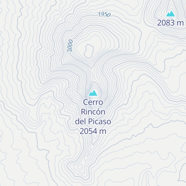 Map of Cerro Rincón del Picaso