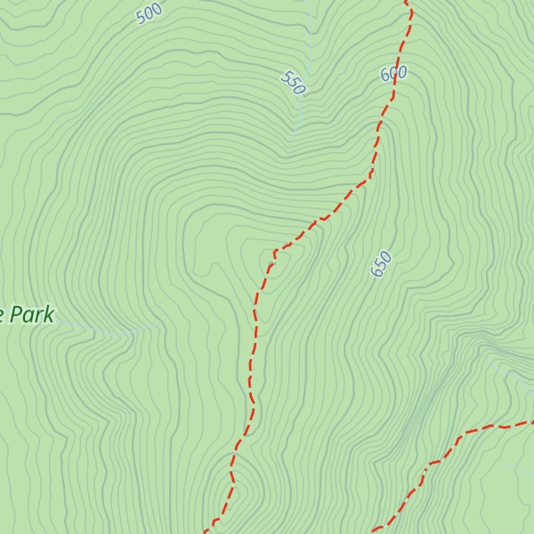 Map of South Branch Mountain